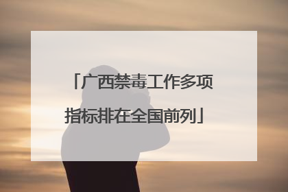 广西禁毒工作多项指标排在全国前列