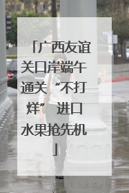 广西友谊关口岸端午通关“不打烊” 进口水果抢先机