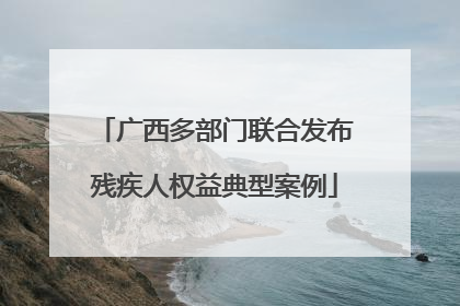 广西多部门联合发布残疾人权益典型案例