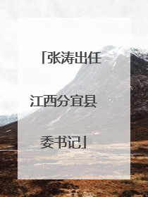 张涛出任江西分宜县委书记