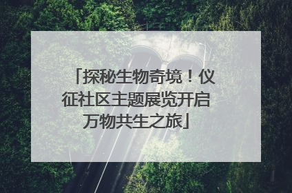 探秘生物奇境！仪征社区主题展览开启万物共生之旅