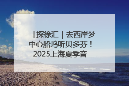 探徐汇｜去西岸梦中心船坞听贝多芬！2025上海夏季音乐节公布节目阵容