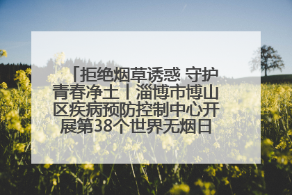 拒绝烟草诱惑 守护青春净土丨淄博市博山区疾病预防控制中心开展第38个世界无烟日系列控烟行动