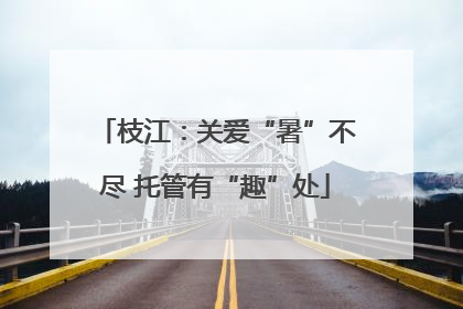 枝江：关爱“暑”不尽 托管有“趣”处