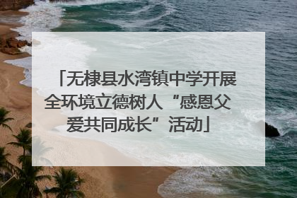 无棣县水湾镇中学开展全环境立德树人“感恩父爱共同成长”活动