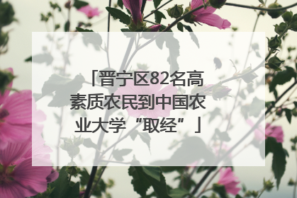 晋宁区82名高素质农民到中国农业大学“取经”