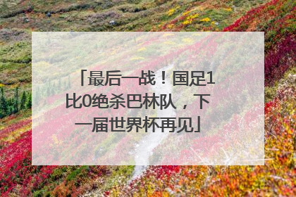 最后一战！国足1比0绝杀巴林队，下一届世界杯再见