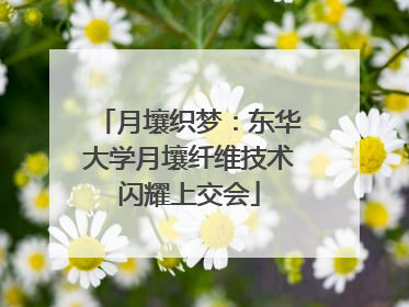 月壤织梦：东华大学月壤纤维技术闪耀上交会