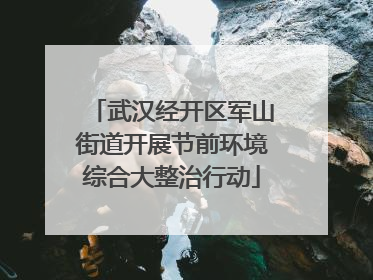 武汉经开区军山街道开展节前环境综合大整治行动
