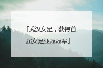 武汉女足，获得首届女足亚冠冠军