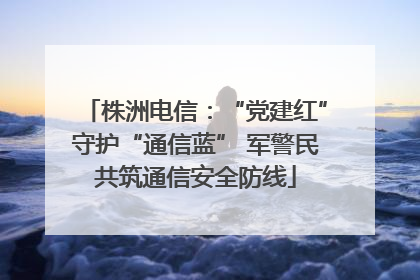 株洲电信：“党建红”守护“通信蓝” 军警民共筑通信安全防线