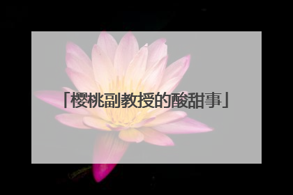 樱桃副教授的酸甜事