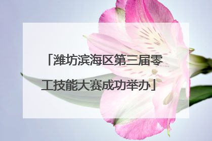 潍坊滨海区第三届零工技能大赛成功举办