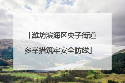 潍坊滨海区央子街道多举措筑牢安全防线