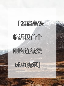潍宿高铁临沂段首个刚构连续梁成功浇筑