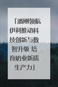 潘刚领航伊利推动科技创新与数智升级 培育奶业新质生产力