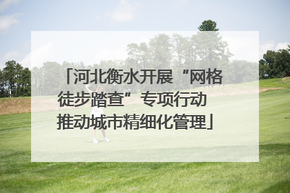 河北衡水开展“网格徒步踏查”专项行动 推动城市精细化管理