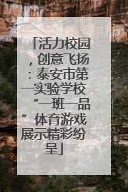 活力校园，创意飞扬：泰安市第一实验学校“一班一品”体育游戏展示精彩纷呈