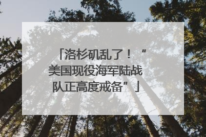 洛杉矶乱了！“美国现役海军陆战队正高度戒备”