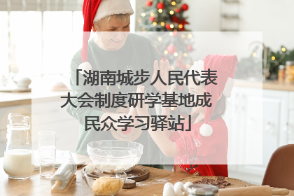 湖南城步人民代表大会制度研学基地成民众学习驿站