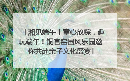 湘见端午丨童心放粽，趣玩端午！铜官窑国风乐园邀你共赴亲子文化盛宴