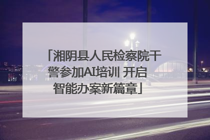 湘阴县人民检察院干警参加AI培训 开启智能办案新篇章
