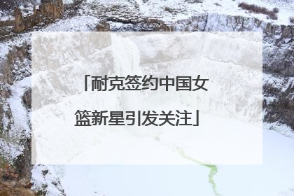耐克签约中国女篮新星引发关注