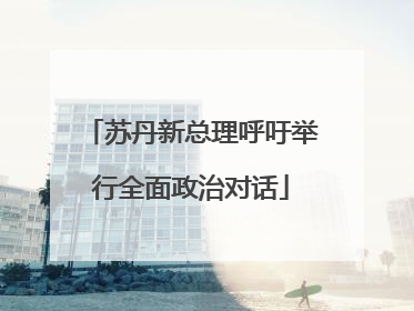 苏丹新总理呼吁举行全面政治对话