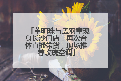 董明珠与孟羽童现身长沙门店，再次合体直播带货，现场推荐玫瑰空调