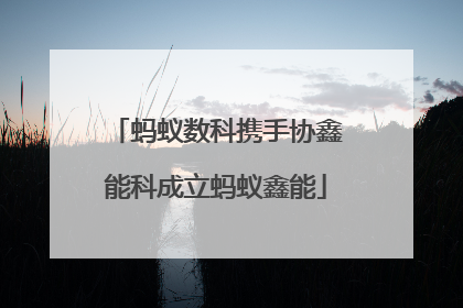 蚂蚁数科携手协鑫能科成立蚂蚁鑫能