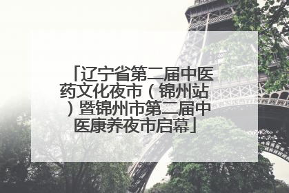 辽宁省第二届中医药文化夜市（锦州站）暨锦州市第二届中医康养夜市启幕