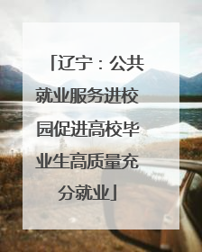 辽宁：公共就业服务进校园促进高校毕业生高质量充分就业