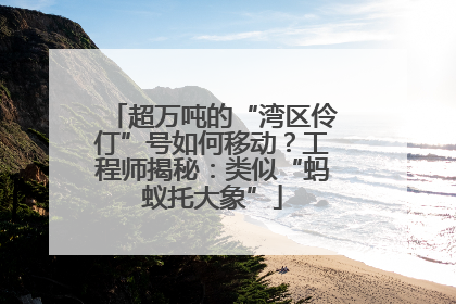 超万吨的“湾区伶仃”号如何移动？工程师揭秘：类似“蚂蚁托大象”