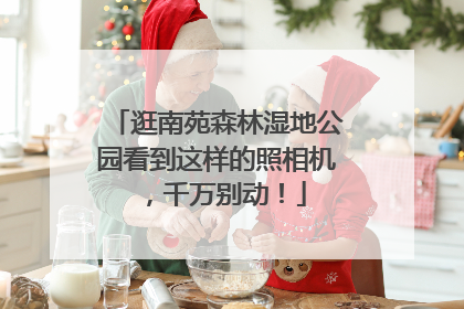 逛南苑森林湿地公园看到这样的照相机，千万别动！