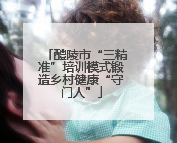 醴陵市“三精准”培训模式锻造乡村健康“守门人”