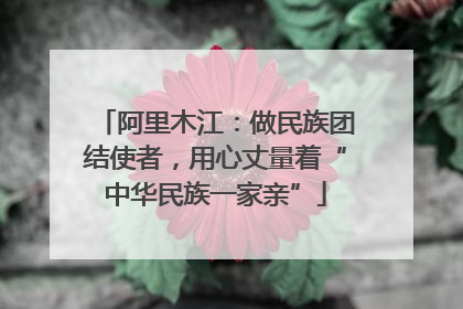 阿里木江：做民族团结使者，用心丈量着“中华民族一家亲”