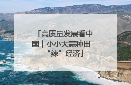 高质量发展看中国｜小小大蒜种出“辣”经济