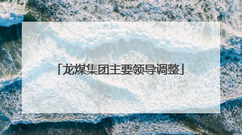 龙煤集团主要领导调整