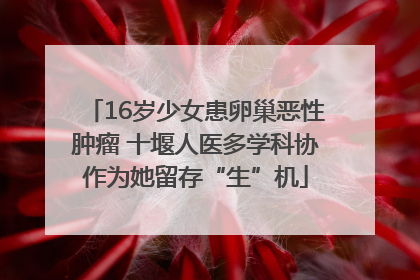 16岁少女患卵巢恶性肿瘤 十堰人医多学科协作为她留存“生”机