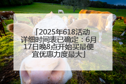 2025年618活动详细时间表已确定：6月17日晚8点开始买最便宜优惠力度最大