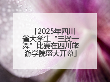 2025年四川省大学生“三操一舞”比赛在四川旅游学院盛大开幕