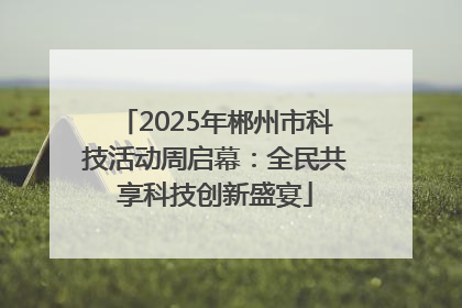 2025年郴州市科技活动周启幕：全民共享科技创新盛宴