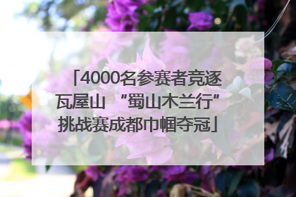 4000名参赛者竞逐瓦屋山 “蜀山木兰行”挑战赛成都巾帼夺冠