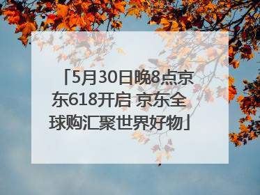 5月30日晚8点京东618开启 京东全球购汇聚世界好物