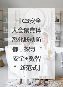 C3安全大会聚焦体系化联动防御，探寻“安全+数智”新范式