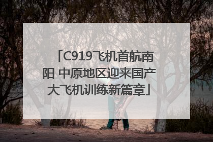 C919飞机首航南阳 中原地区迎来国产大飞机训练新篇章